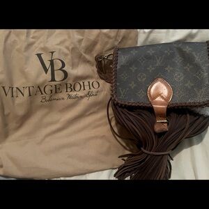 Vintage Boho LV cross body bag